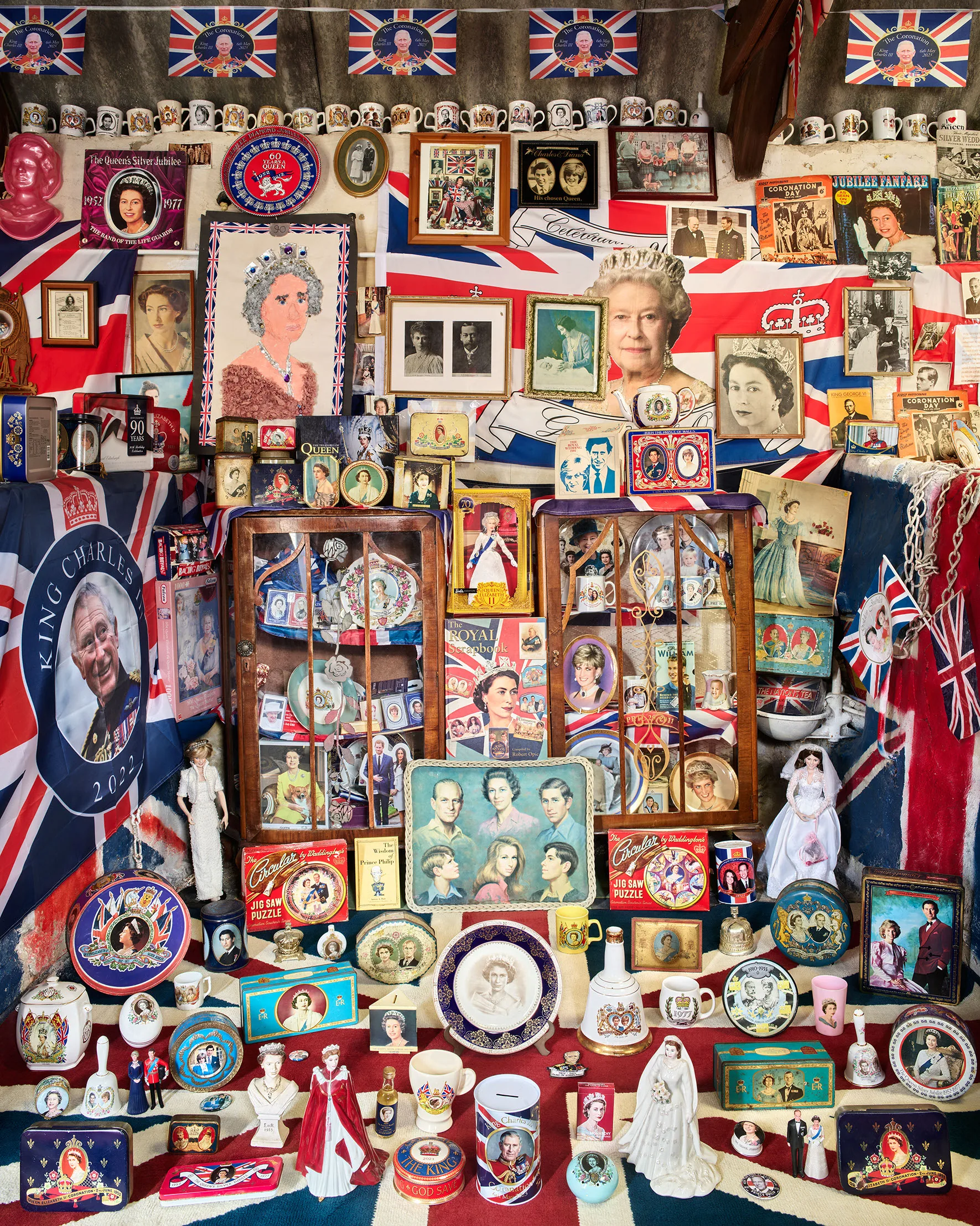 Part of a collection of royal memorabilia.
