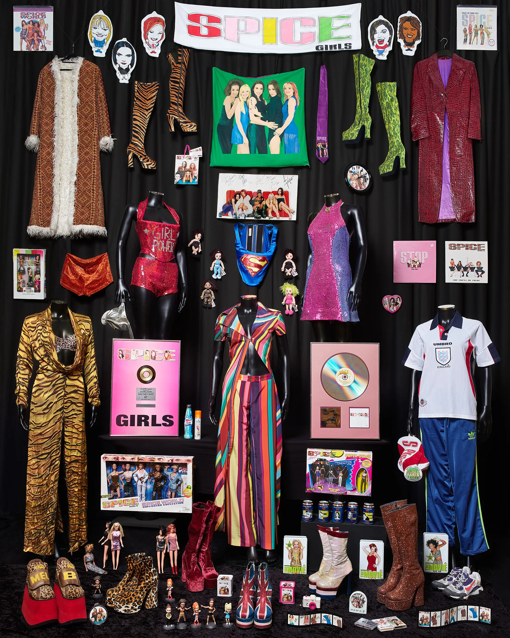 Part of a collection of Spice Girls memorabilia.