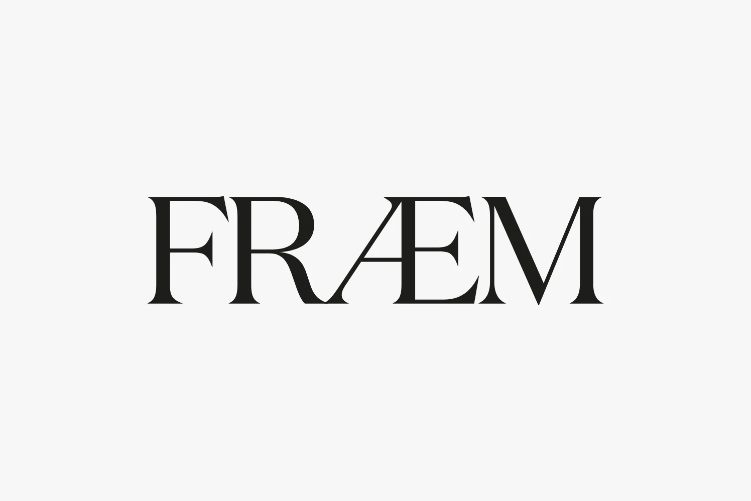 The FRAEM wordmark set large on an off-white ground.